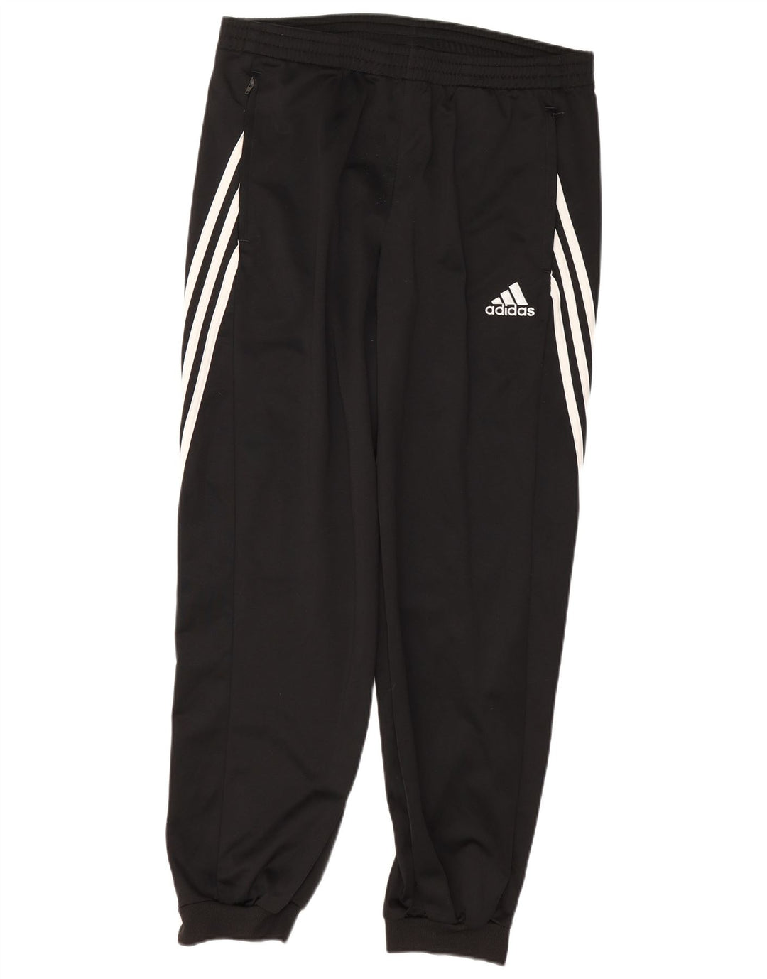 Adidas Hombre Pantalones De Chándal Joggers Grande Negro Poliéster