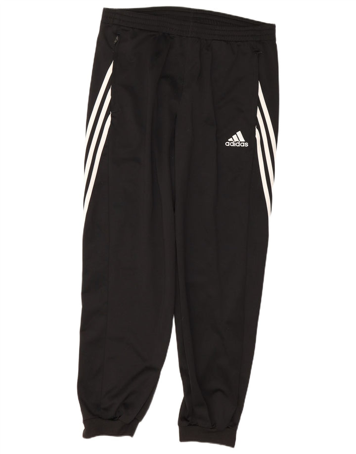 Adidas Hombre Pantalones De Chándal Joggers Grande Negro Poliéster