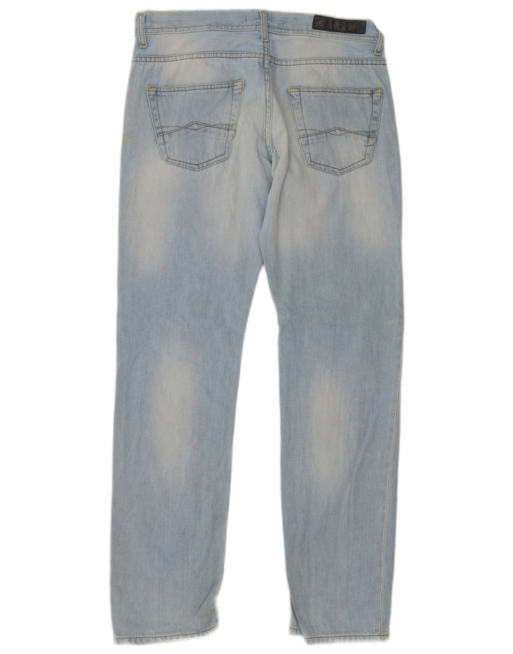 Zara Jeans rectos para hombre EU 42 Large W32 L32 Azul