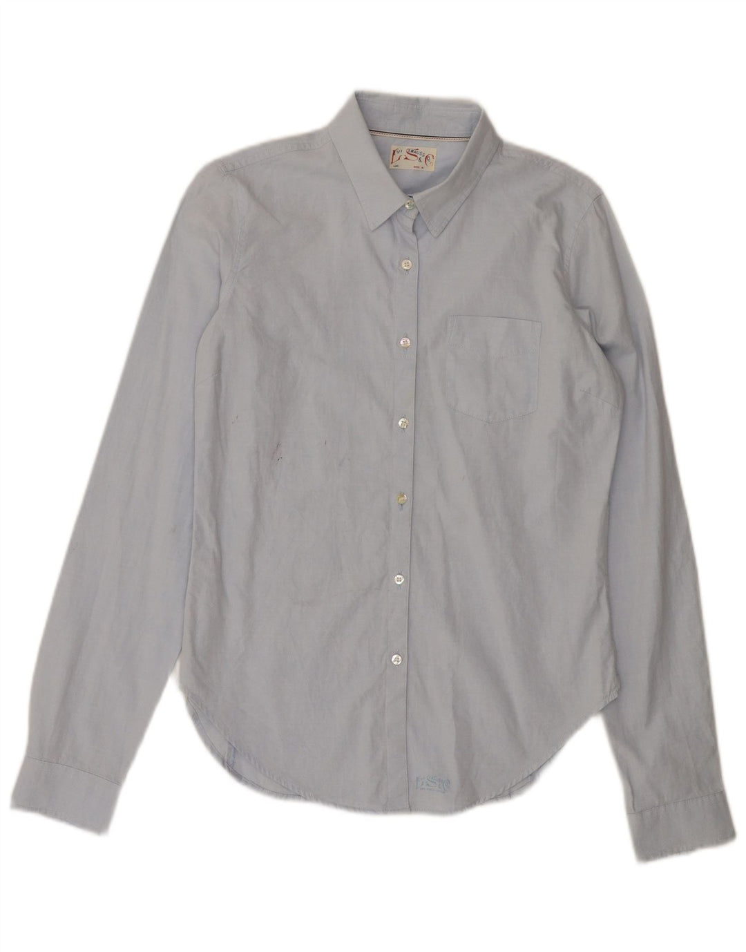 LEVI'S Camisa para mujer UK 44 Algodón azul medio