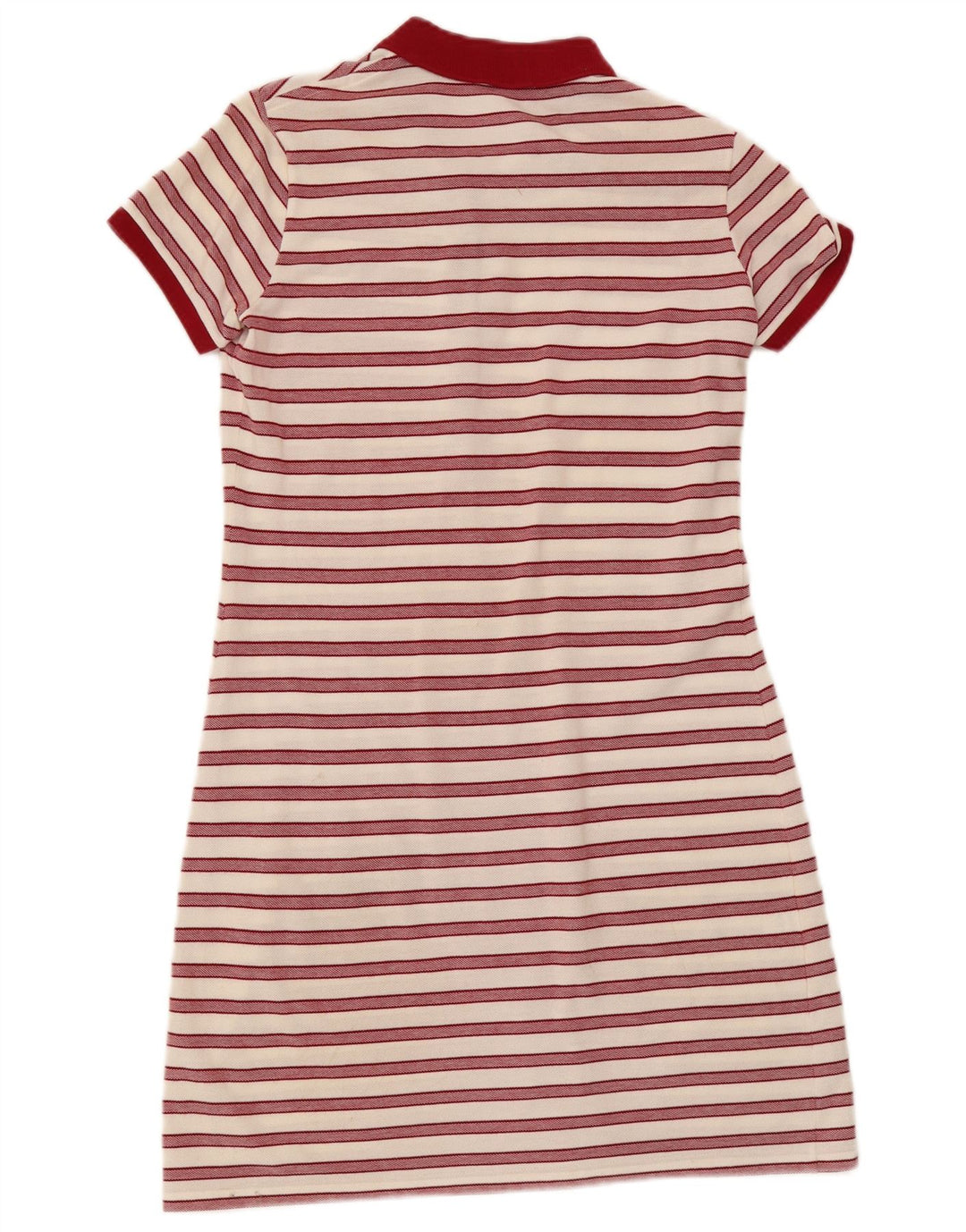 Vestido polo para mujer Lacoste Talla 38 Algodón mediano a rayas blancas
