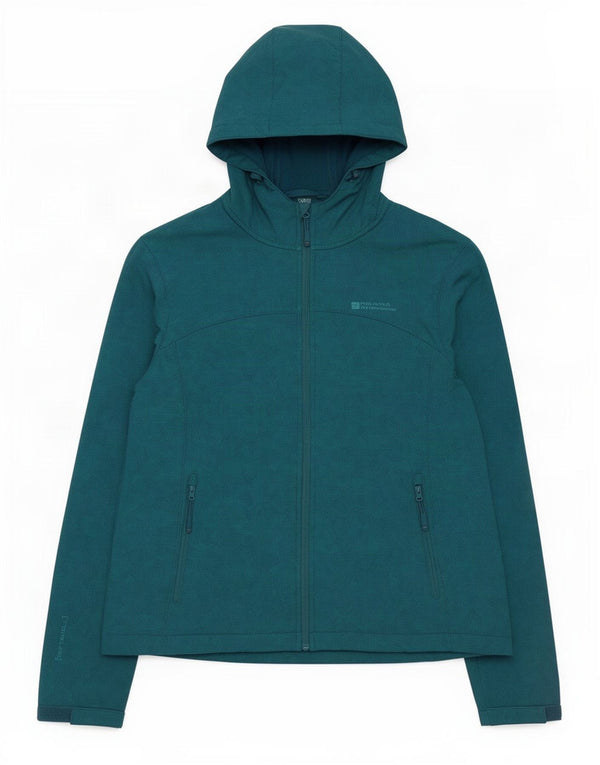 Chaqueta cortavientos con capucha para mujer Mountain Warehouse UK 40 XL Azul Geométrico