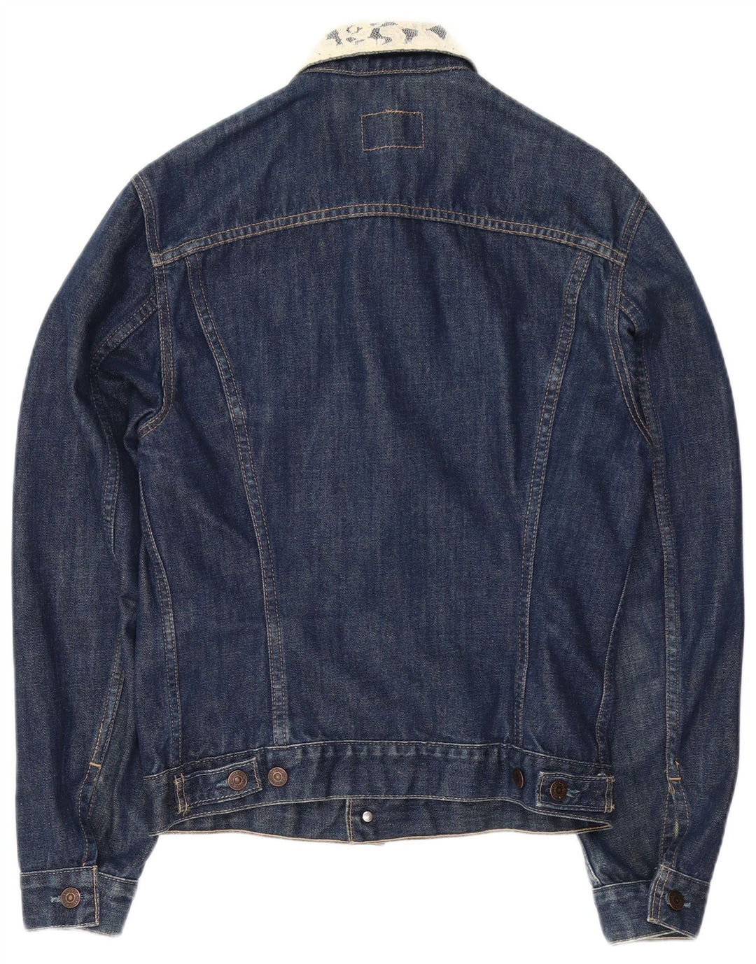 LEVI'S Chaqueta vaquera para mujer UK 14 Grande Algodón azul marino