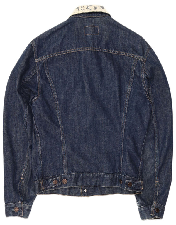 LEVI'S Chaqueta vaquera para mujer UK 14 Grande Algodón azul marino