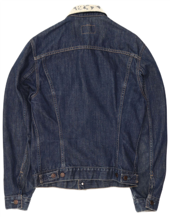 LEVI'S Chaqueta vaquera para mujer UK 14 Grande Algodón azul marino