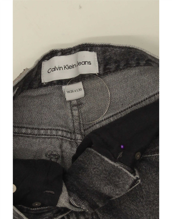 Vaqueros Calvin Klein De Pierna Ancha Para Mujer W26 L28 Gris