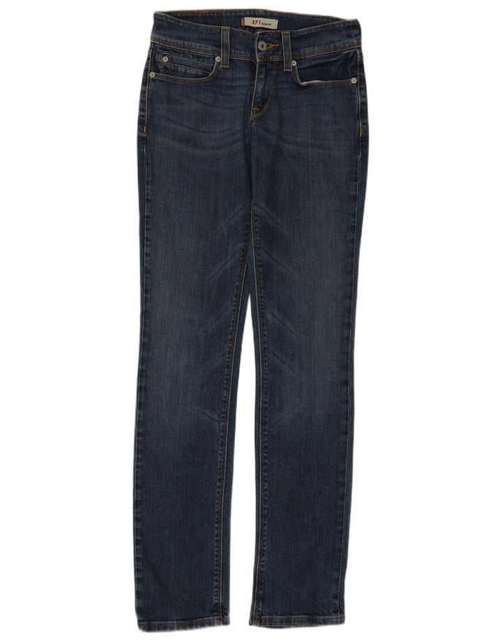Levi's Mujer 571 Slim Jeans W27 L34 Algodón Azul