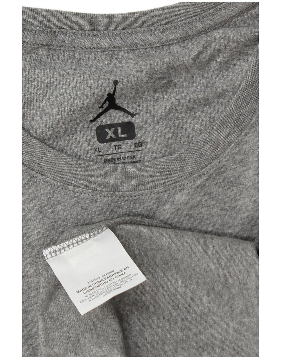 Jordan - Camiseta gráfica para hombre, talla XL, algodón gris
