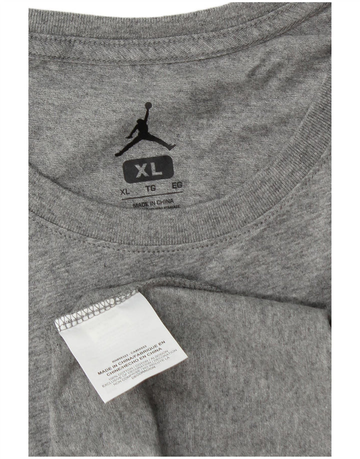 Jordan - Camiseta gráfica para hombre, talla XL, algodón gris