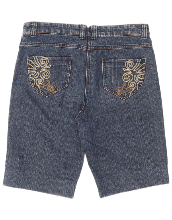 M&Co Pantalones cortos vaqueros para mujer UK 12 Medium W32 Algodón azul