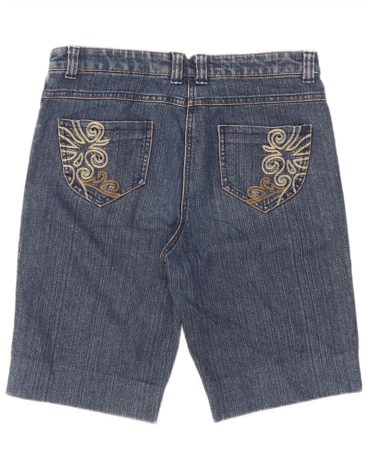M&Co Pantalones cortos vaqueros para mujer UK 12 Medium W32 Algodón azul