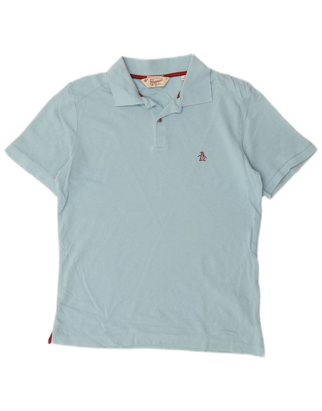 Polo Penguin Hombre Algodón Azul Pequeño