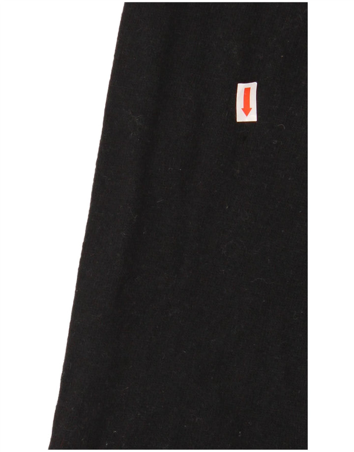 Benetton Jersey Mujer Cuello Redondo IT 50 XL Lana Negro