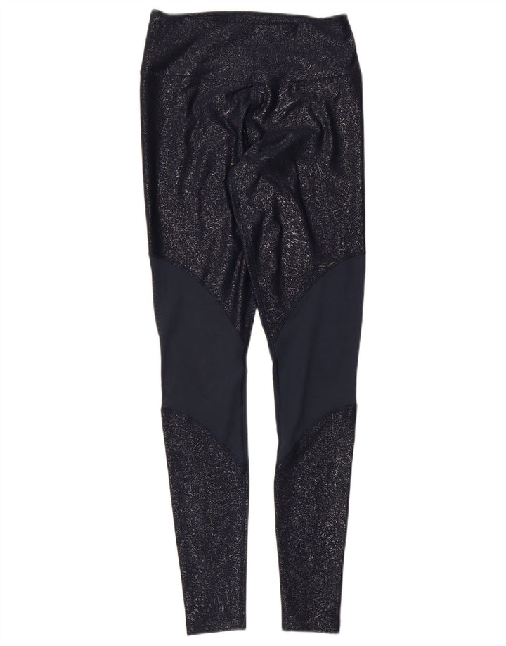 Leggings Nike para mujer UK 4 XS Azul marino Colorblock Poliéster
