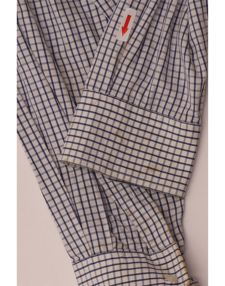 Camisa Fila Hombre De Algodón A Cuadros Azul Medio