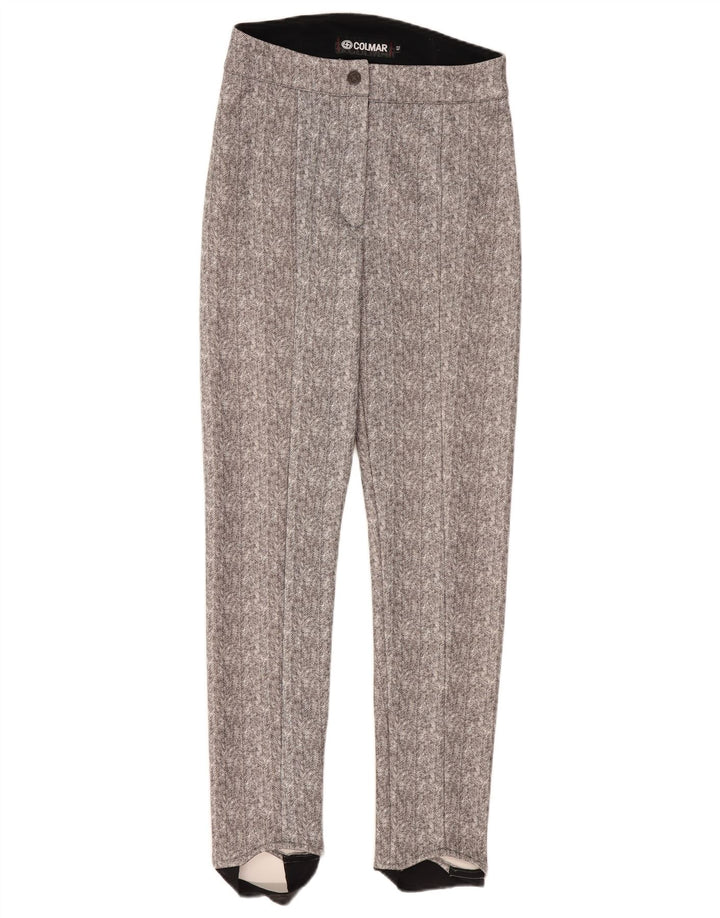 Colmar Pantalones casuales con estribo para mujer IT 42 Medium W30 L30 Grey Herringbone