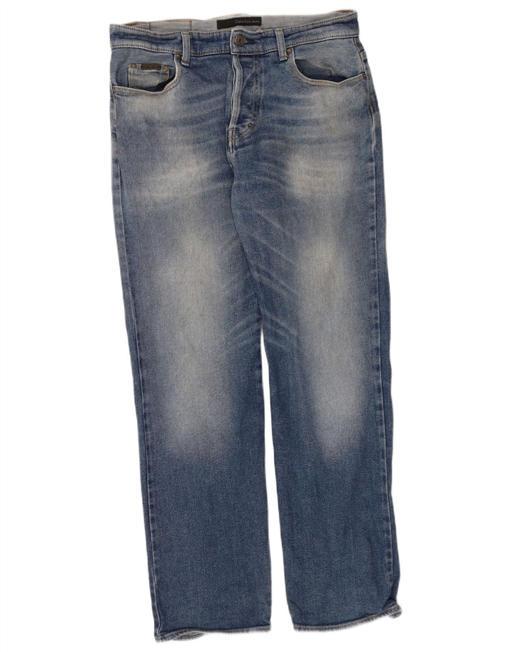 Vaqueros rectos Calvin Klein para hombre W34 L31 azul