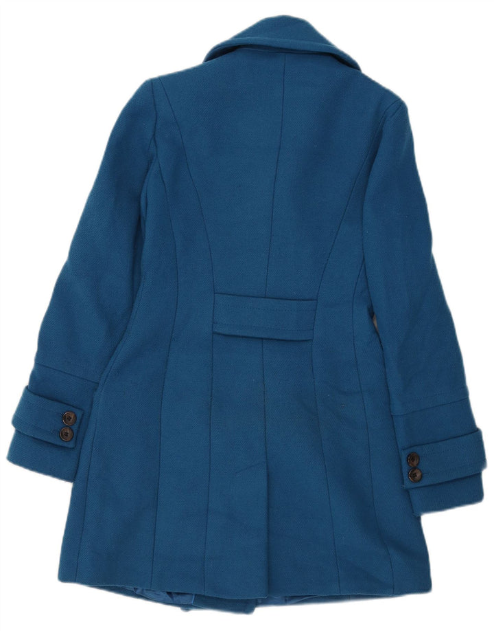 Marks & Spencer Abrigo cruzado para mujer UK 6 XS Poliéster azul