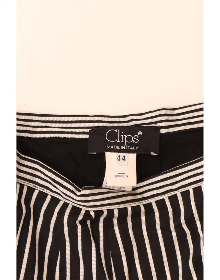 Falda acampanada para mujer Clips IT 44 Medium W28 Acetato de rayas negras