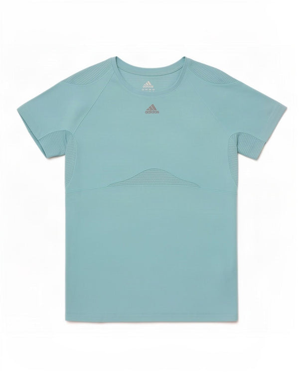 Adidas Camiseta Mujer Top UK 10 Small Azul Poliéster