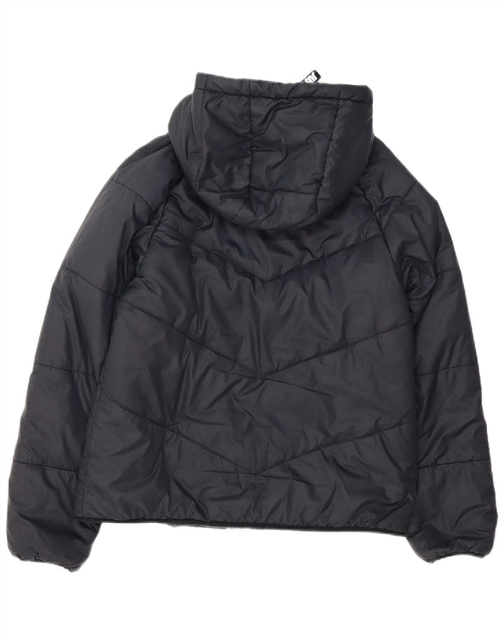 Nike Chaqueta acolchada extragrande con capucha para mujer UK 10 Small Poliéster negro