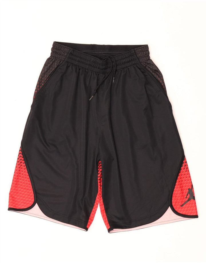 Jordan Shorts deportivos Dri Fit para hombre Poliéster color block mediano negro