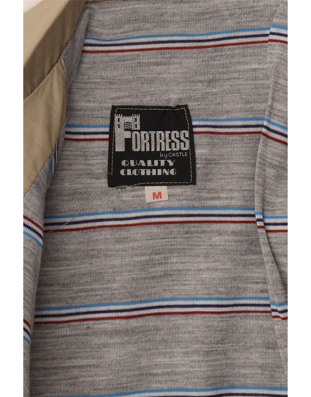 VINTAGE Chaqueta Bomber para Hombre Reino Unido 38 Beige Medio