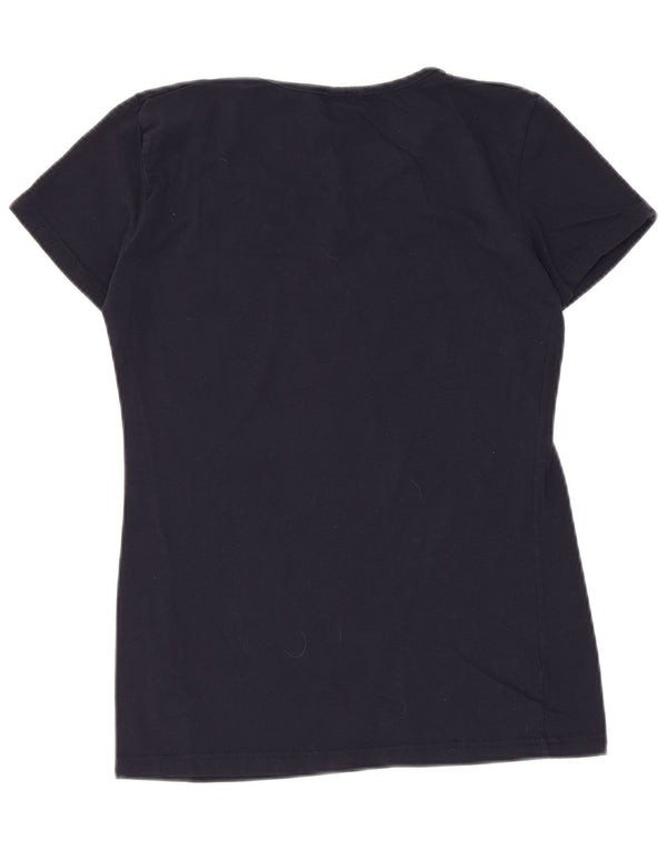 Kappa Camiseta para Mujer Top UK 44 Grande Azul Marino Algodón