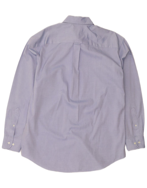 Camisa Nautica Hombre Grande Azul Algodón