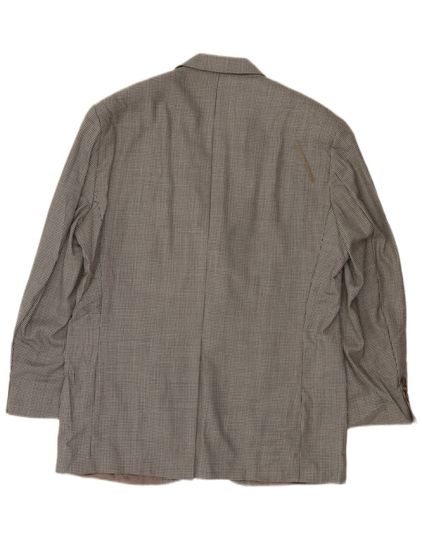 Ralph Lauren Chaqueta tipo blazer de 2 botones para hombre UK 42 Large Grey Houndstooth