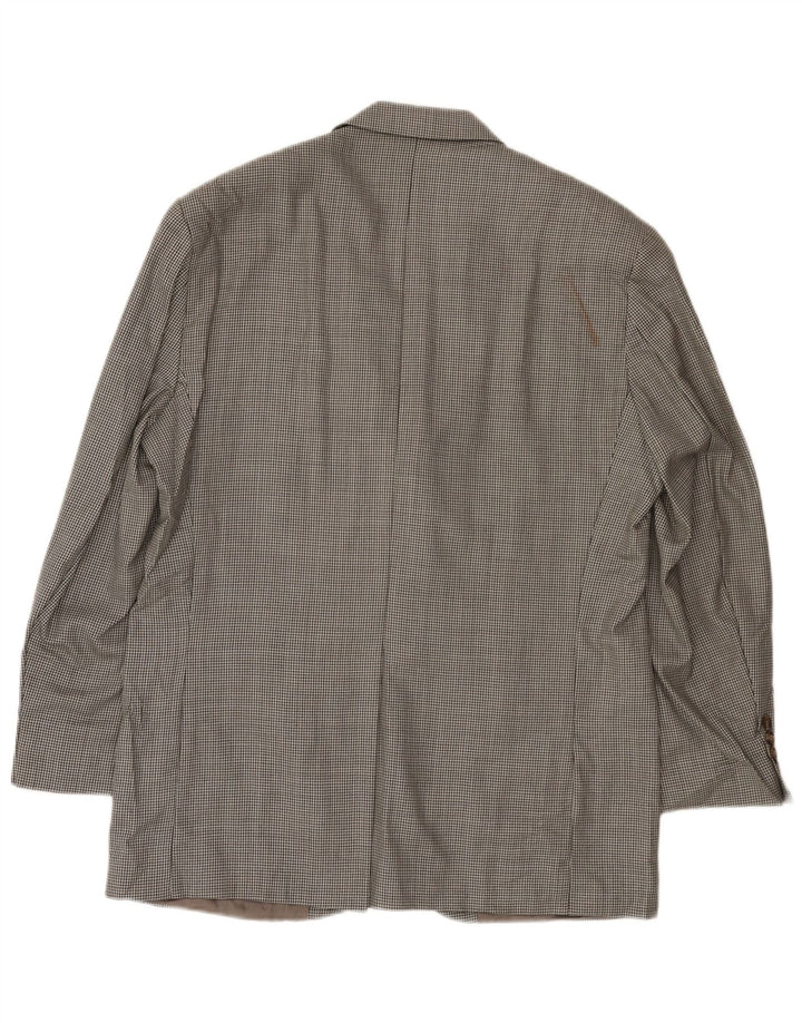 Ralph Lauren Chaqueta tipo blazer de 2 botones para hombre UK 42 Large Grey Houndstooth