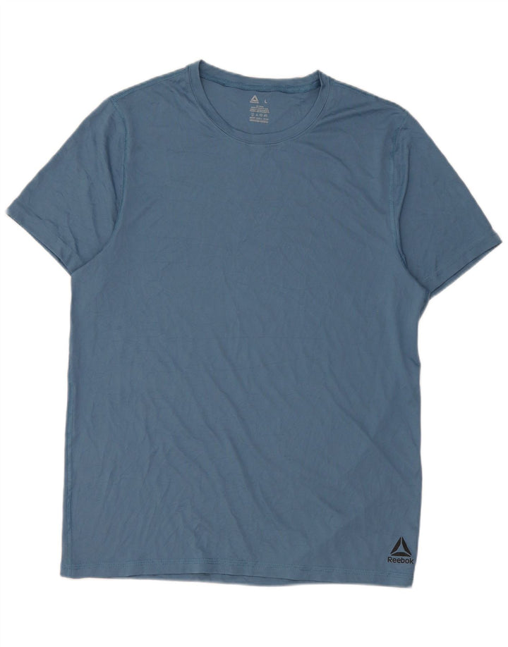 Camiseta Reebok Hombre Top Large Azul Poliéster