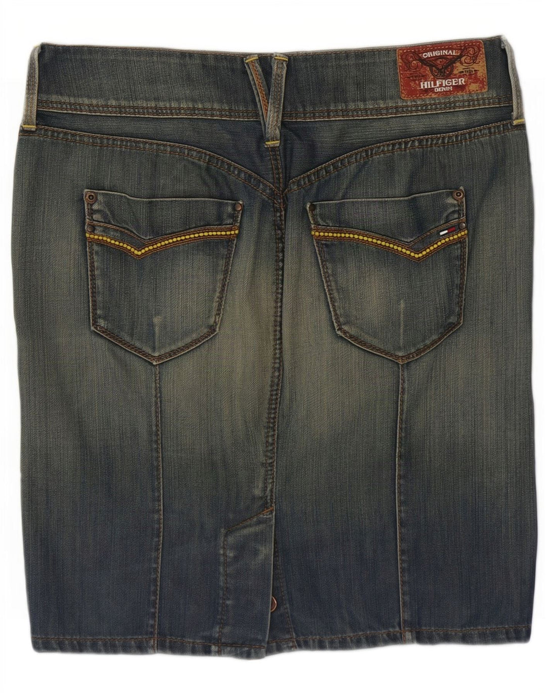 Falda Tommy Hilfiger Mujer Sonora Denim Mediana W34 Algodón Azul