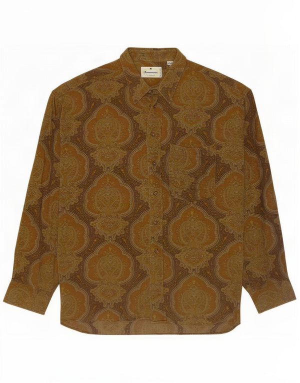 Bananarama Camisa Hombre XL Marrón Paisley