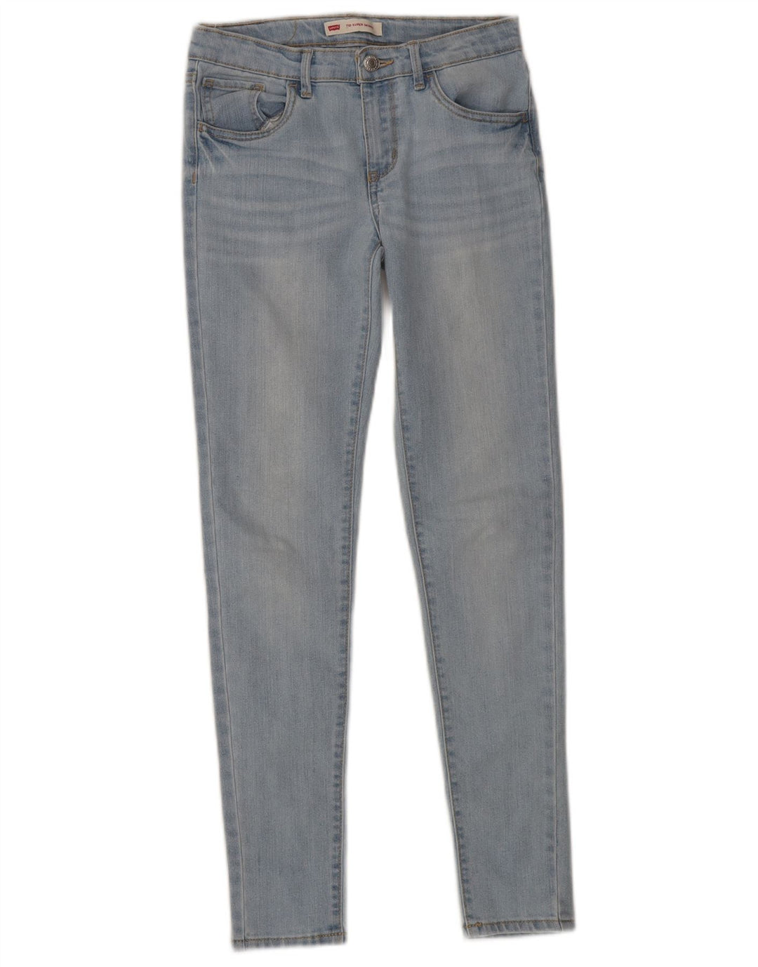LEVI'S Vaqueros Super Skinny 710 para Niñas 11-12 Años W28 L27 Algodón Azul