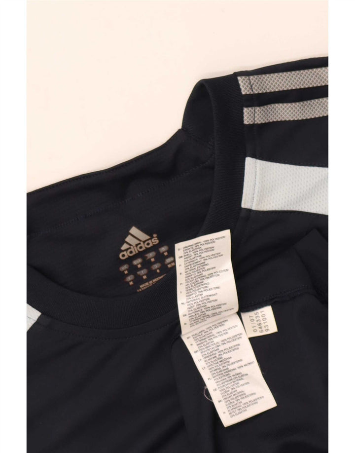 Adidas Hombre Camiseta Top Medium Azul Marino Colorblock Poliéster