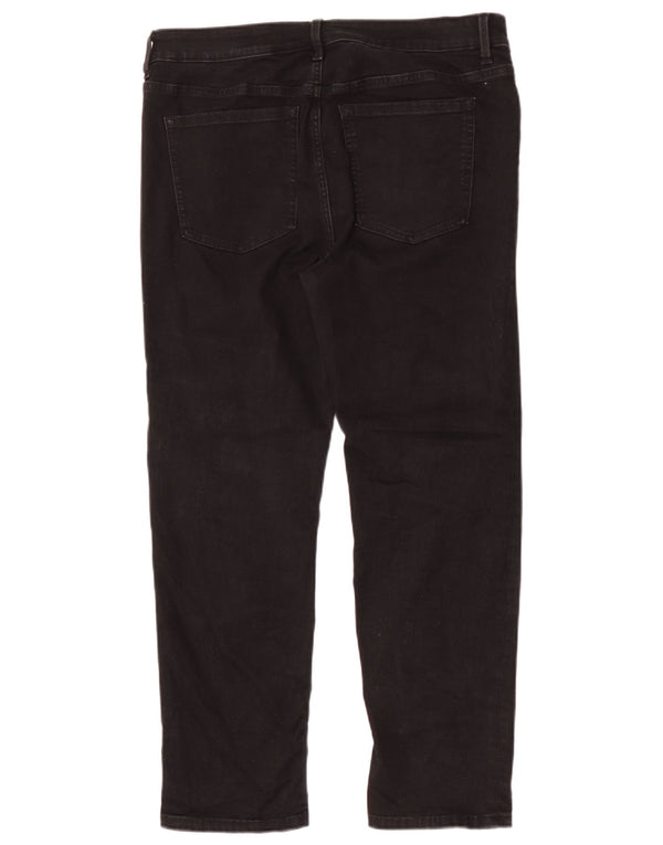 Marks & Spencer Jeans rectos The Sienna para mujer UK 46 Large W34 L28 Negro