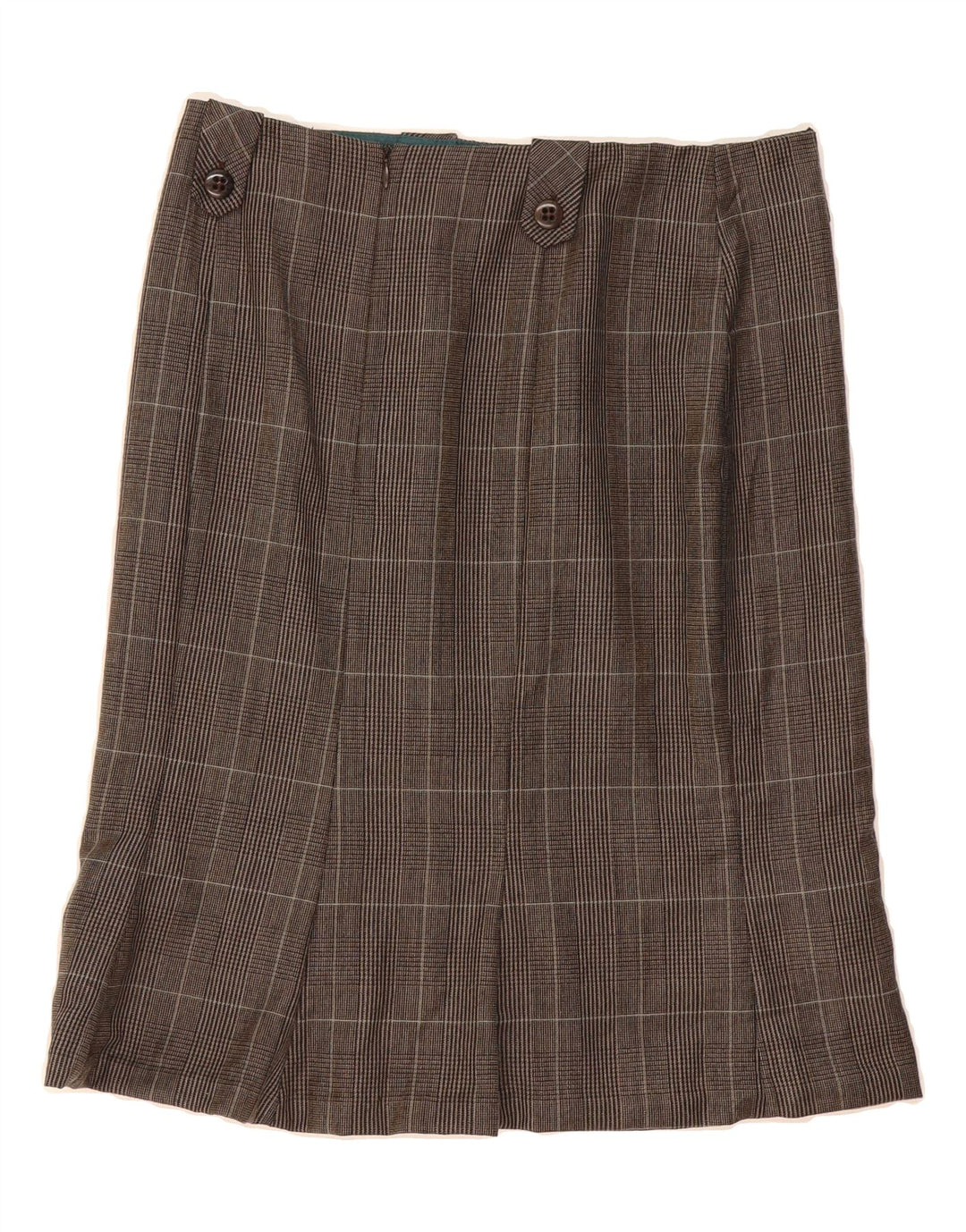 HOBBS Womens Straight Skirt UK 10 Small W30  Brown Houndstooth Vintage Hobbs and Second-Hand Hobbs from Messina Hembry 