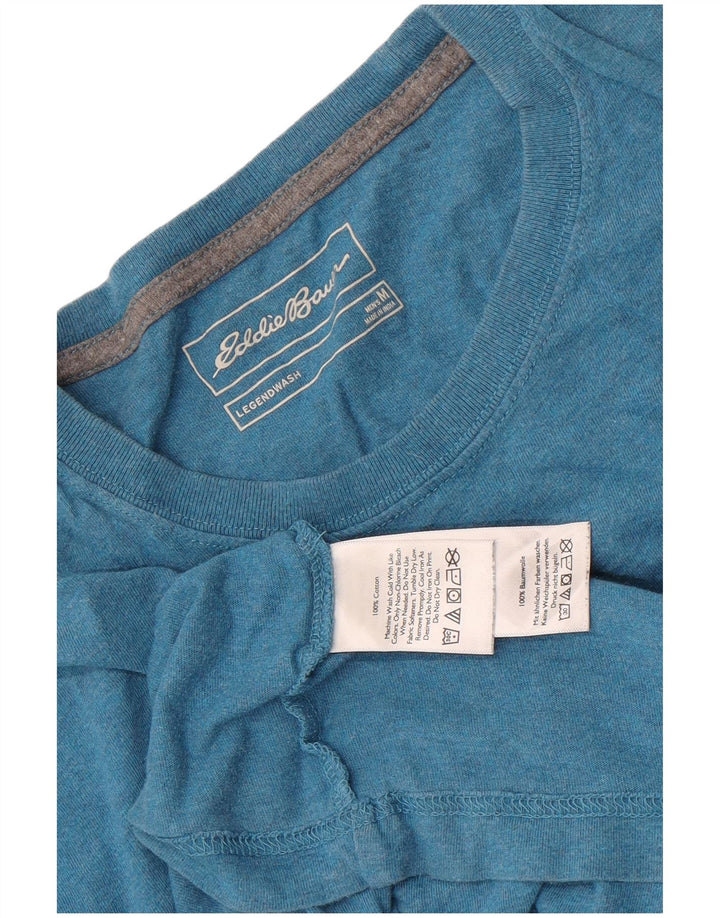 Eddie Bauer - Camiseta para hombre, color azul medio, algodón