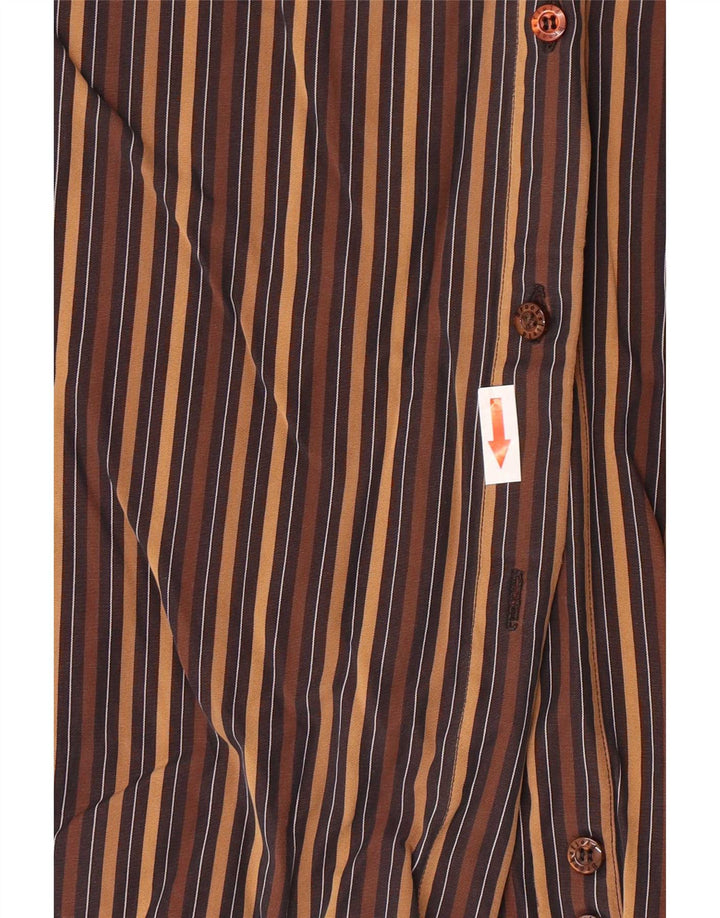Camisa Brooksfield Mujer IT 42 Marrón Medio Rayas