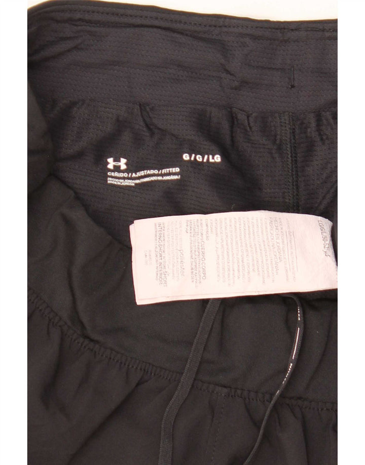 Under Armour Pantalones cortos deportivos para mujer UK 44 Grande Poliéster negro