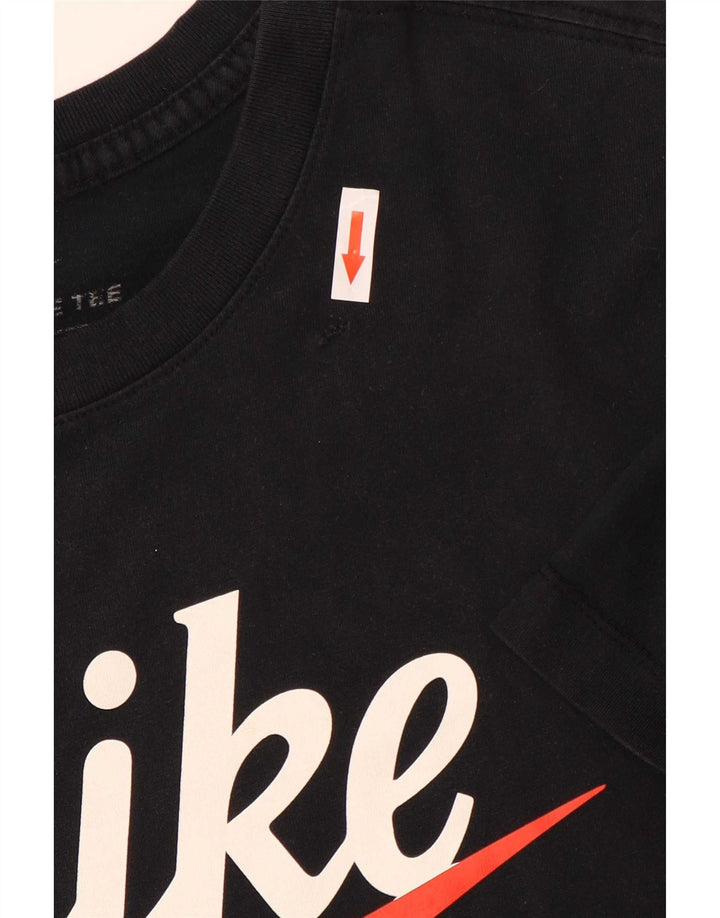 Nike Camiseta gráfica para hombre, parte superior mediana negra