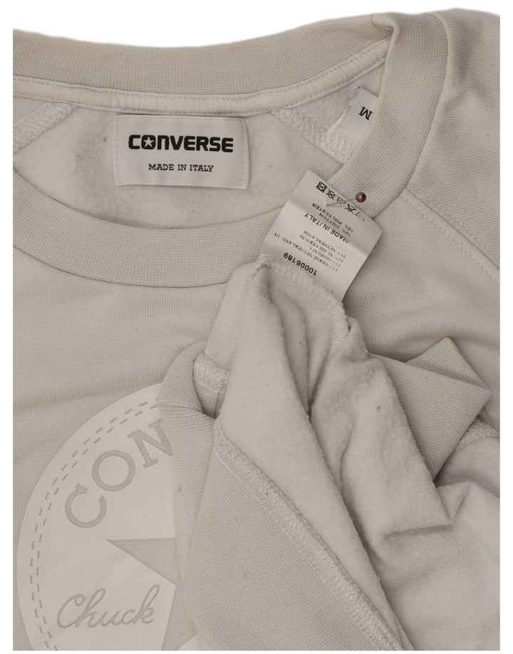 Converse Hombre Chuck Taylor Graphic Sudadera Jumper Algodón Gris Medio