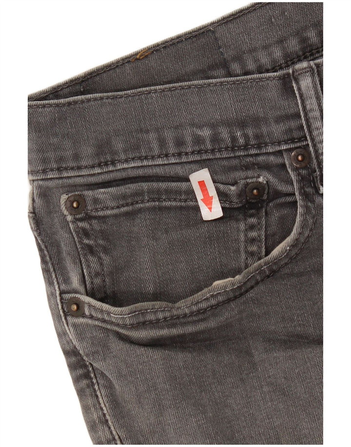 Levi's Hombre 511 Slim Jeans W34 L30 Algodón Gris