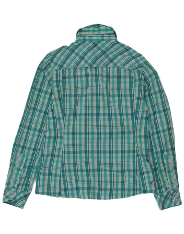 Camisa The North Face para mujer UK 10 Small Green Check Nylon