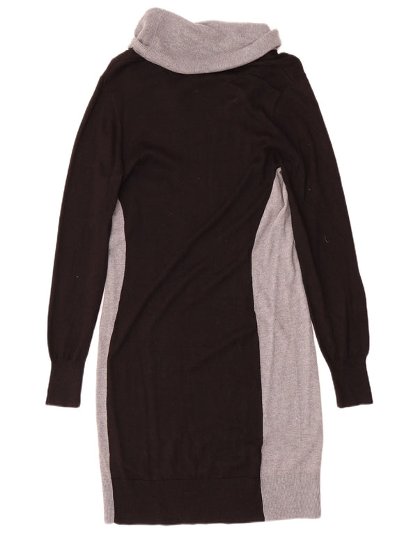 Oasis Vestido estilo jersey para mujer UK 40 Mediano Negro Colorblock Algodón