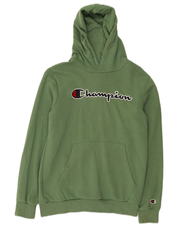 Champion Sudadera con capucha gráfica para niños 13-14 años XL Verde