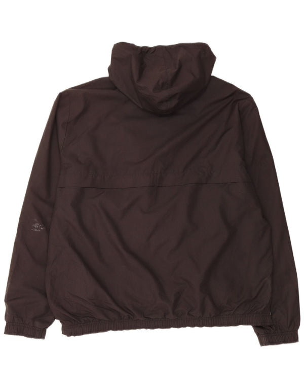 Puma Chaqueta cortavientos con capucha para hombre UK 42 XL Poliéster negro