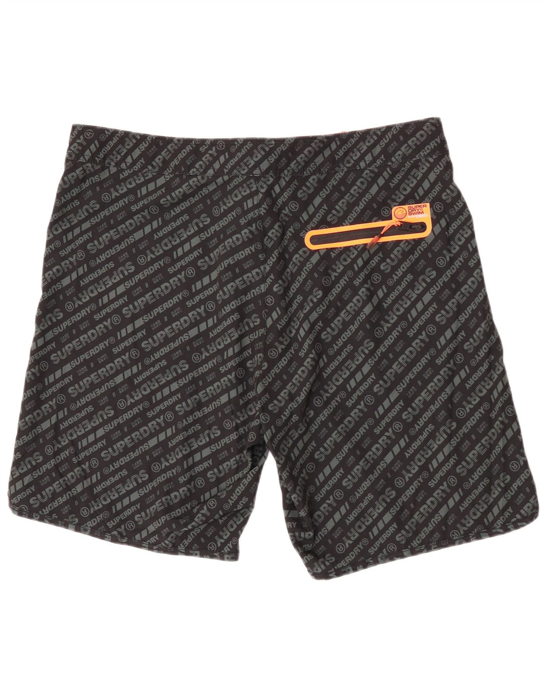 Superdry Hombre Graphic Regular Bañador Shorts XL Poliéster Negro