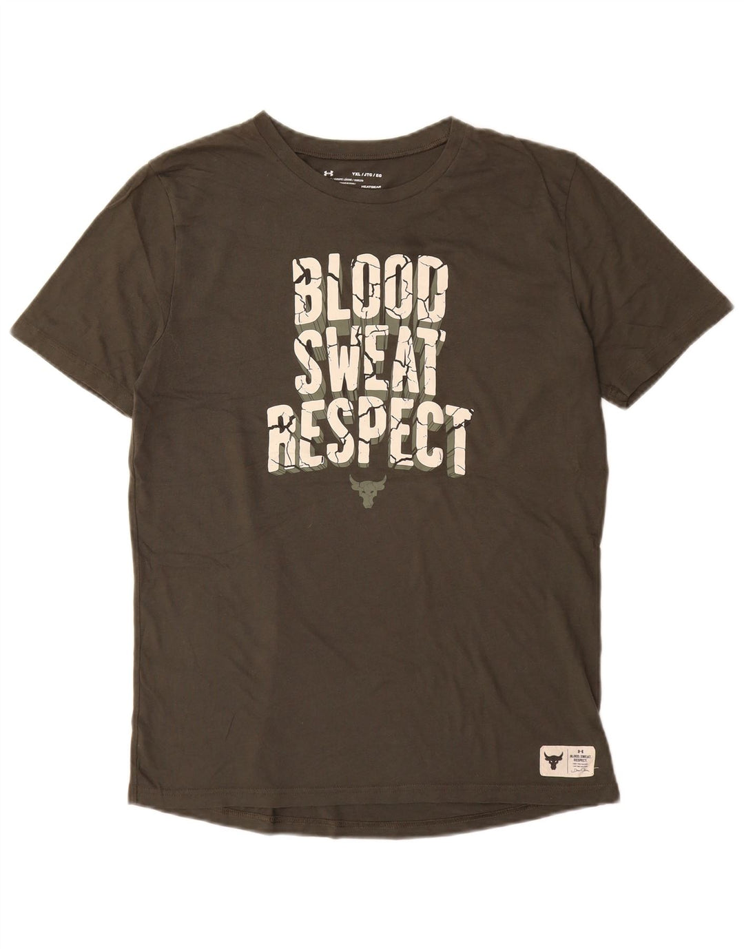 UNDER ARMOUR Camiseta gráfica Heat Gear para niña 13-14 años XL Caqui